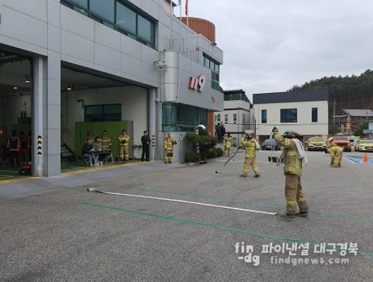 울진소방서, 소방공무원 상반기 소방전술훈련 평가 실시
