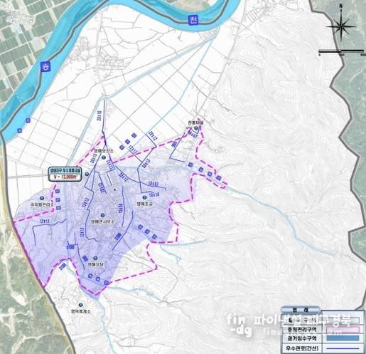하수도정비 중점관리지역 위치도