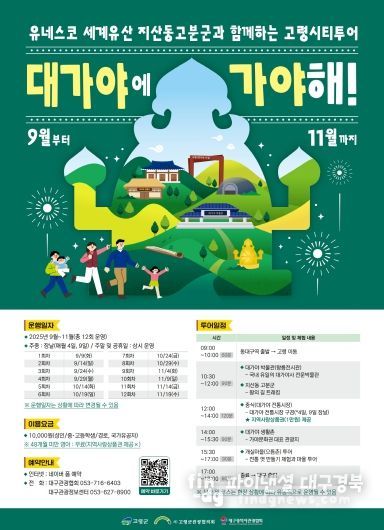 유네스코 세계유산 지산동고분군과 함께하는 고령시티투어, ‘대가야에 가야해!’ 본격 운영