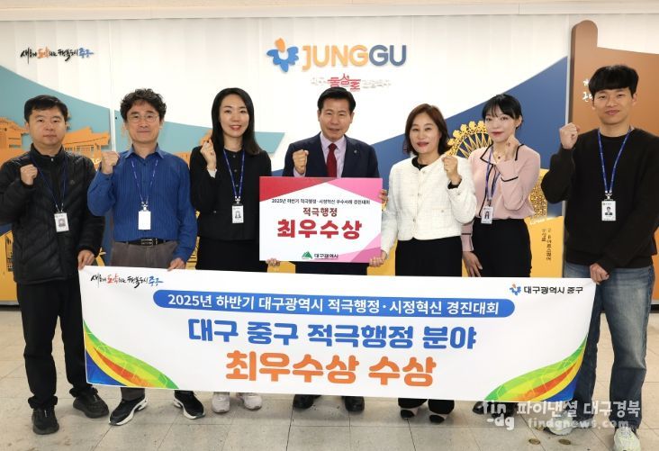 , 대구시 적극행정·시정혁신 경진대회 ‘최우수상’ 수상