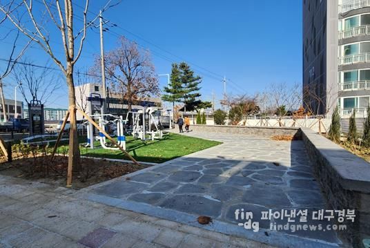최근 효목동 337번지에 효목동 쉼터공원 조성사업을 완료했다.