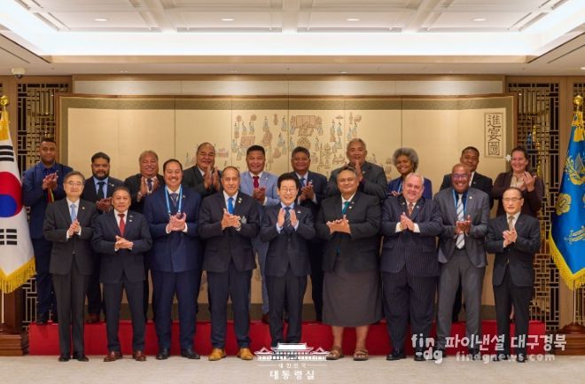 태평양도서국 외교장관 단체 접견(대통령실)
