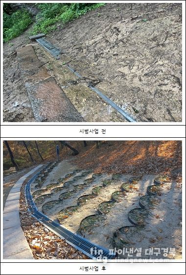 대구 동구, 신암공원 사면 안정화 특허공법 시범 사업 추진