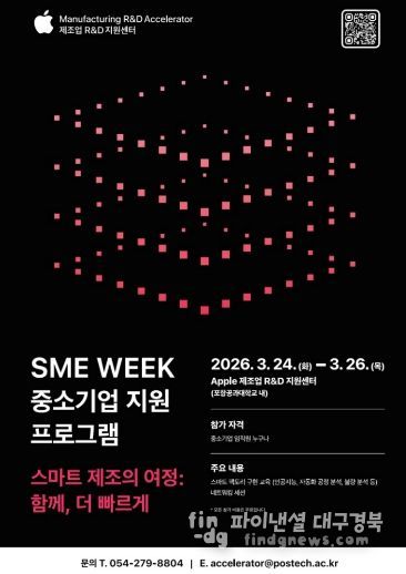 SME Week 중소기업 지원 프로그램 안내 홍보자료