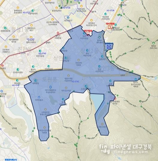 달서구 일부 지역 흐린 물 출수 예상