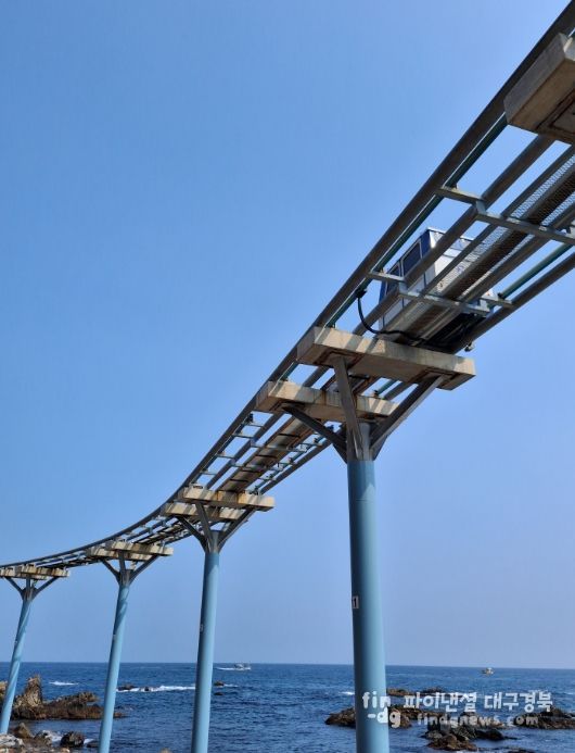 죽변해안스카이레일 운행 일시 중단
