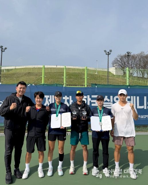 안동시청 테니스단, 제1차 한국실업연맹전 '은빛 스매싱'